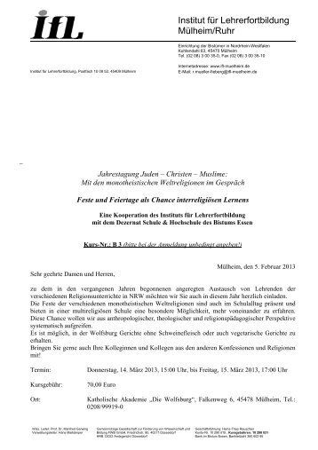 Institut für Lehrerfortbildung Mülheim/Ruhr - MIGRApolis