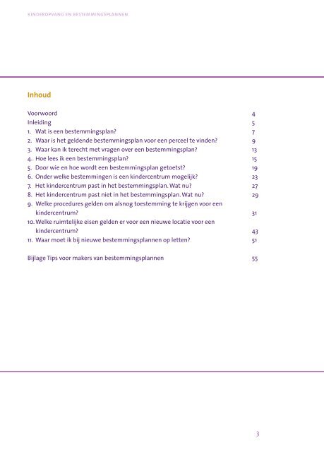 Zo werkt dat! Kinderopvang en bestemmingsplannen - Rboi