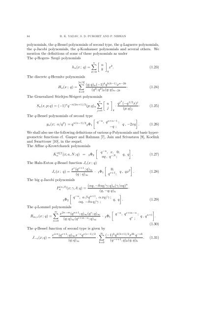 88 ON q-LAPLACE TRANSFORMS OF A GENERAL CLASS OF q ...