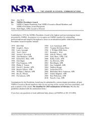 Presidents Award Guidelines and Nomination Form