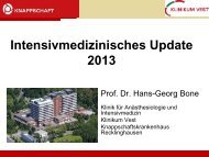 Intensivmedizinisches Update 2013 - Knappschaftskrankenhaus ...