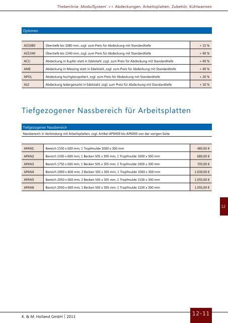 Katalog 2013 - K&M Holland