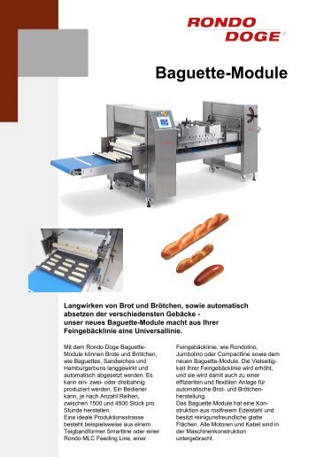 Baguette-Module - RONDO Burgdorf AG