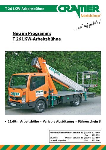 T 26 - Cramer Arbeitsbühnen