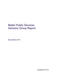 Better Public Services Advisory Group Report - November 2011