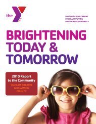 2010 Report to the Community - YMCA of Greater Williamson County