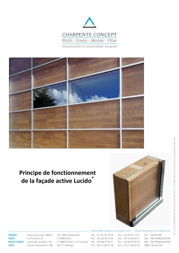 Principe de fonctionnement de la façade active ... - Charpente concept