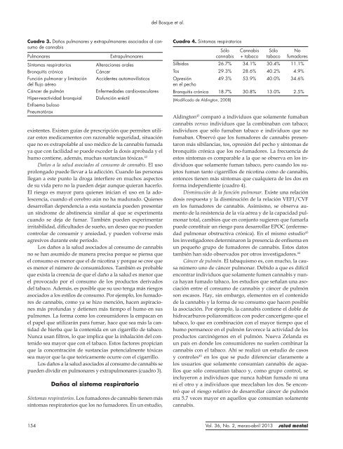 El problema del consumo de cannabis: el papel del Sector Salud