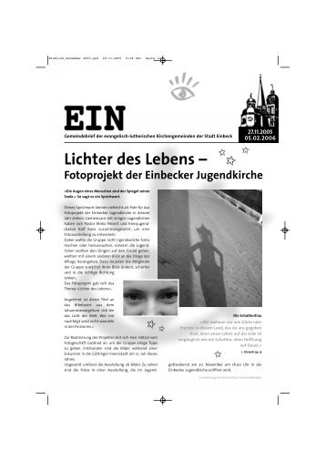 Lichter des Lebens â - MÃ¼nstergemeinde Einbeck