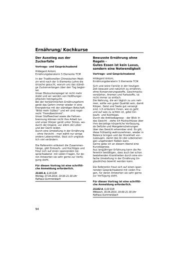 FB 3 - Ernaehrung (107,9 KB) - Volkshochschule Gummersbach