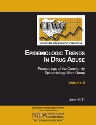 CEWG June 2011 Volume II Epidemiologic Trends in Drug Abuse