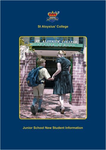 Junior School New Student Information St Aloysius' College