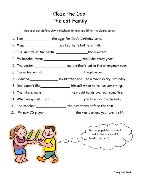 eat Word Family List - Little Book Lane