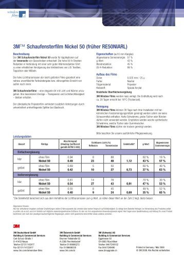 3M™ Schaufensterfilm Nickel 50