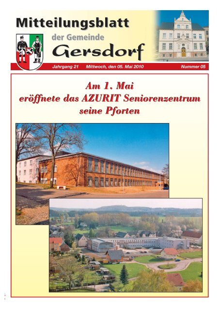 Die Gemeinde Gersdorf im Internet: www.gemeinde-gersdorf.de