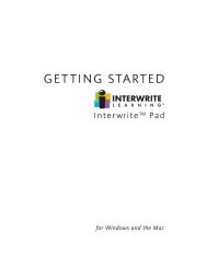 Interwrite Pad Getting Started Guide