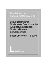 Bildungsstandards fÃ¼r die erste Fremdsprache (Englisch/FranzÃ¶sisch)