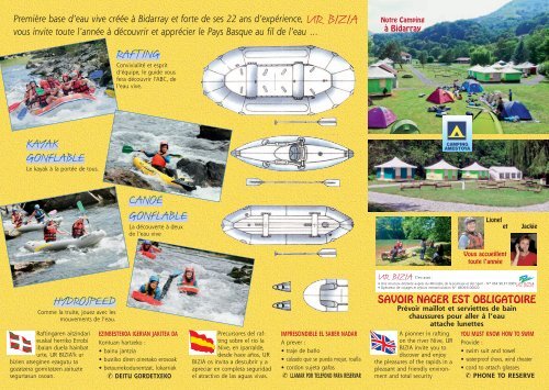 Whitewater rafting trip to Bidarray in the Basque Country