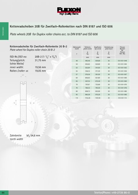 Download FLEXON KettenrÃ¤der + ZubehÃ¶r