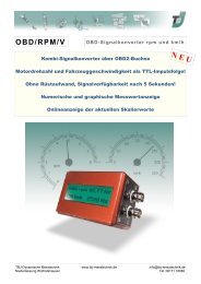 OBD/RPM/V - TBJ Dynamische Messtechnik