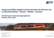 Integriertes ÖPNV-Angebot auf dem Korridor der RB-Linie ... - VVO