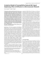 Analytical model of susceptibility-induced MR signal dephasing ...