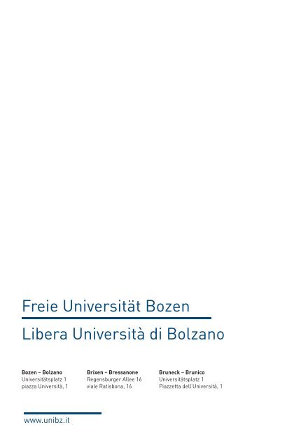 UniResearch - Freie Universität Bozen