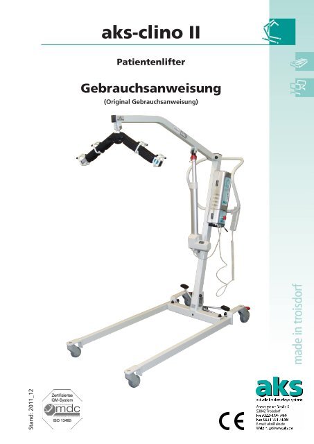 Download Gebrauchsanweisung (pdf) - aks