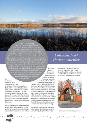 Ausgabe als PDF: Hermannswerder - Potsdam entdecken