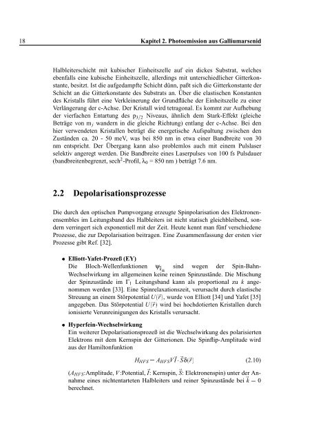 Aufbau einer gepulsten Quelle polarisierter Elektronen - Institut fÃ¼r ...