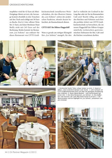 GV-Partner Magazin 2/2013 als pdf - CHEFS CULINAR