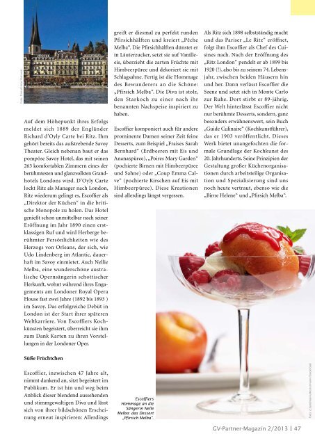 GV-Partner Magazin 2/2013 als pdf - CHEFS CULINAR