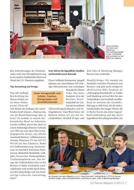 GV-Partner Magazin 2/2013 als pdf - CHEFS CULINAR