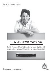 HD & USB PVR ready box - UPC