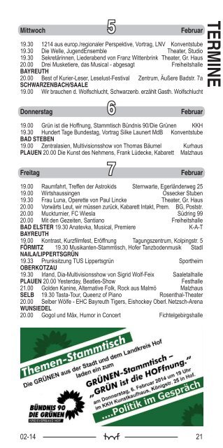 HP 02/2014 - Hof Programm