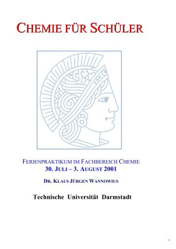 Teil I - Technische UniversitÃƒÂ¤t Darmstadt