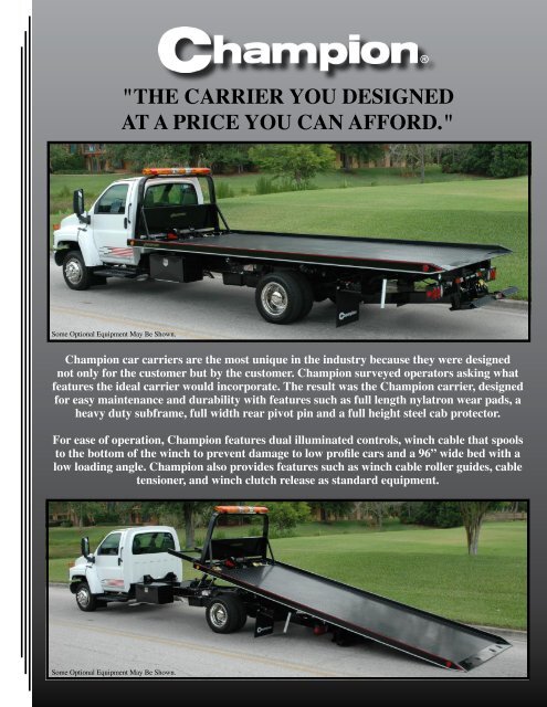 Champion 19' Steel Carrier - Zip's Truck Equipment