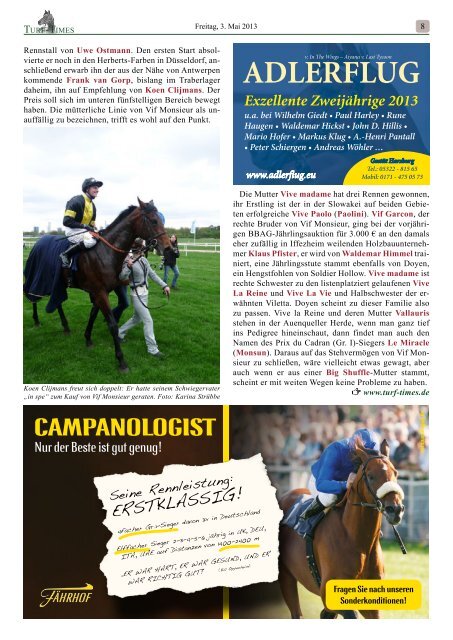 aufgalopp - Turf-Times Deutschland