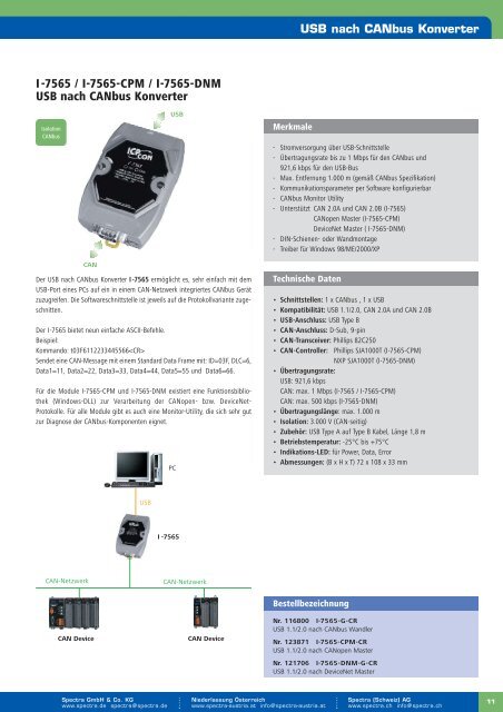 Industrielle Kommunikation - Spectra Computersysteme GmbH