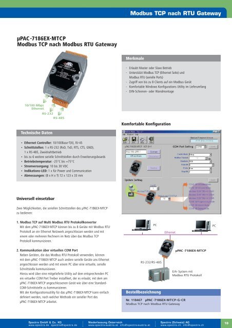 Industrielle Kommunikation - Spectra Computersysteme GmbH