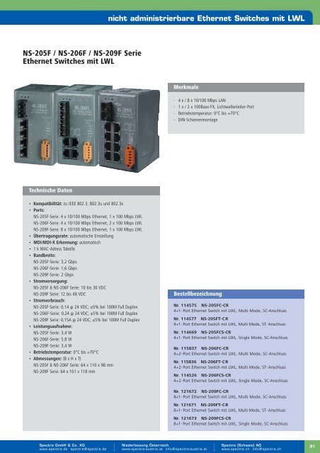 Industrielle Kommunikation - Spectra Computersysteme GmbH
