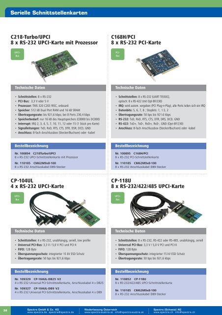 Industrielle Kommunikation - Spectra Computersysteme GmbH