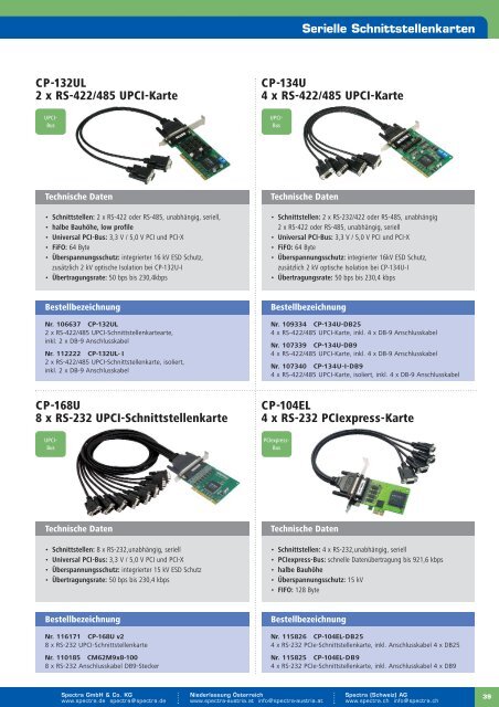 Industrielle Kommunikation - Spectra Computersysteme GmbH