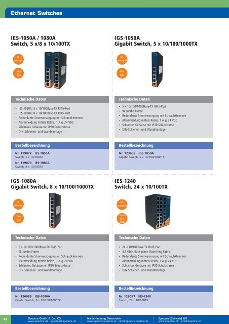 Industrielle Kommunikation - Spectra Computersysteme GmbH