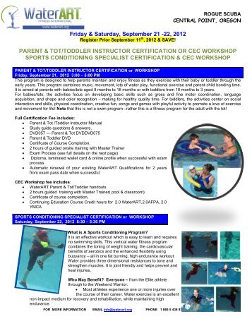 Fundamental Instructor Certification - WaterART Fitness International