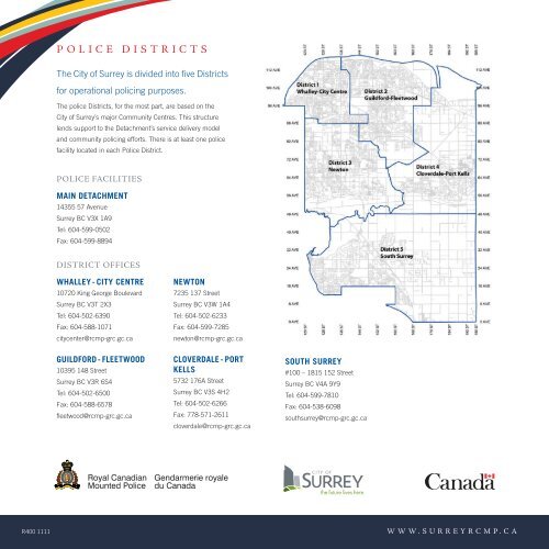 Surrey RCMP 2010 Annual Report - City of Surrey