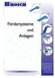 Gurtförderband Typ GF 8 - Broich-Systemtechnik GmbH