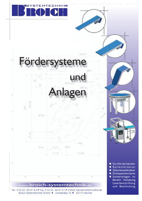 Gurtförderband Typ GF 8 - Broich-Systemtechnik GmbH