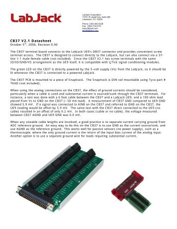 CB37 V2.1 Datasheet