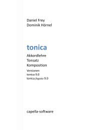 tonica fugata - capella-software AG
